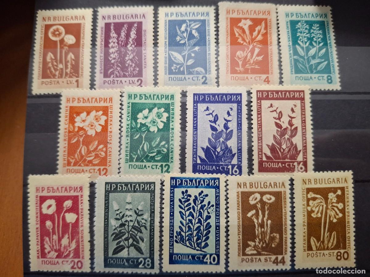 Stamps: HB1640 GRANDES SERIES MUNDIALES sellos en NUEVO** BULGARIA 830/843 flores ideal para tematicas