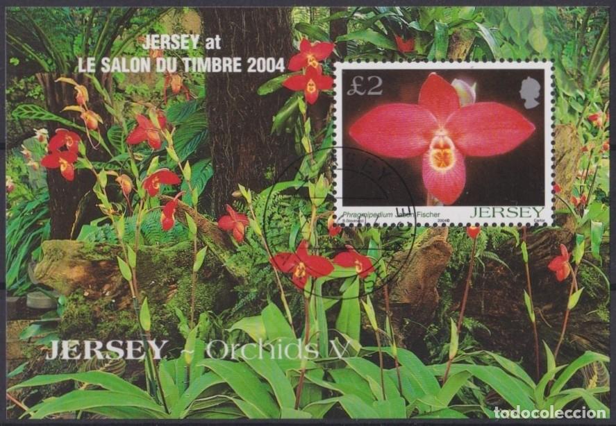 Briefmarken: F-EX61922 JERSEY UK ENGLAND 2004 USED FLOWER ORCHIDS FLORES.