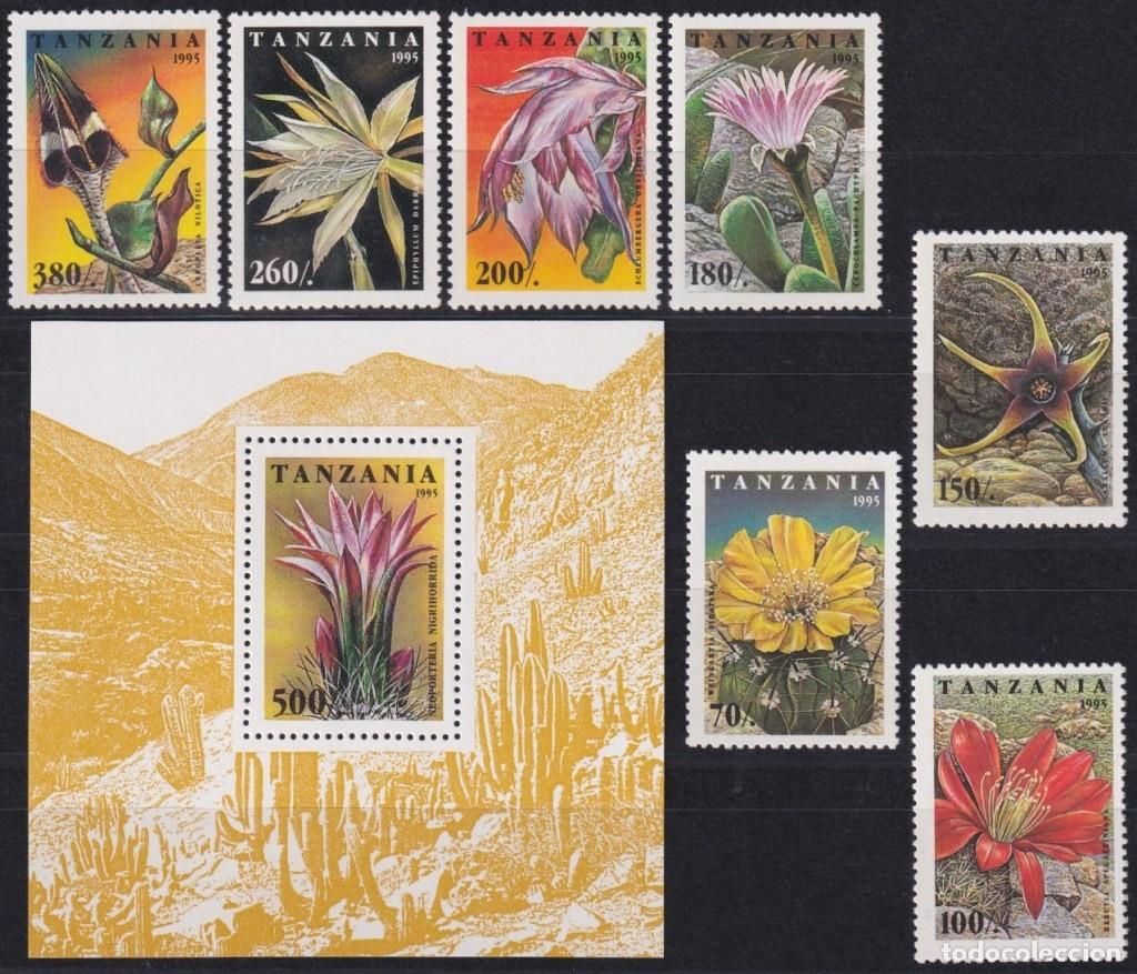 Timbres: F-EX63614 TANZANIA MNH 1995 CACTUS FLOWER FLORES.