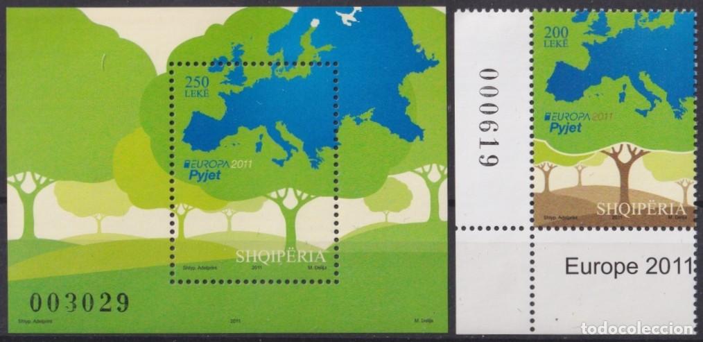 Briefmarken: F-EX65783 ALBANIA MNH 2011 EUROPA TREE FOREST.