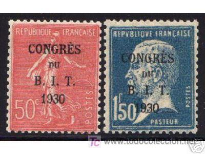 Sellos: FRANCIA YVERT 264-265** LUJO PASTEUR - Foto 1