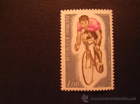 Sellos: N&ordm; YVERT  1724*** A&Ntilde;O 1972.  CAMPEONATOS DEL MUNDO DE CICLISMO