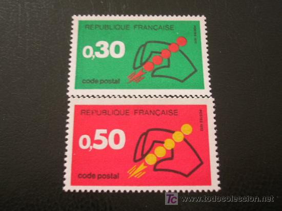 Sellos: Francia 1972 Ivert 1719/0 *** C&oacute;digo Postal - Foto 1