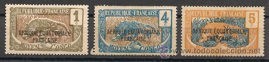 Sellos: Colonia francesa del CONGO. - Foto 1