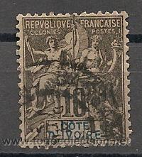 Timbres: costa de marfil, colonia francesa