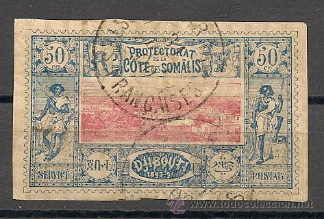 Timbres: costa de somalia, colonia francesa