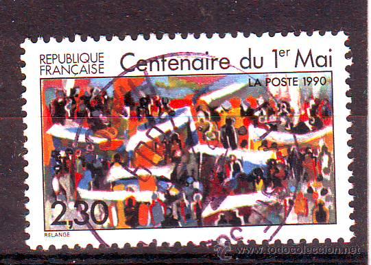 Sellos: FRANCIA 1990.CENTENARIO DIA DEL TRABAJO. - Foto 1