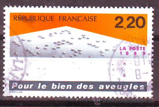 Sellos: FRANCIA 1989.BRAILE. - Foto 1