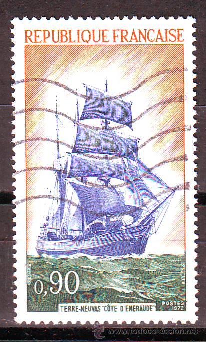 Sellos: FRANCIA 1972.BARCOS.SHIPS.NAVAL. - Foto 1