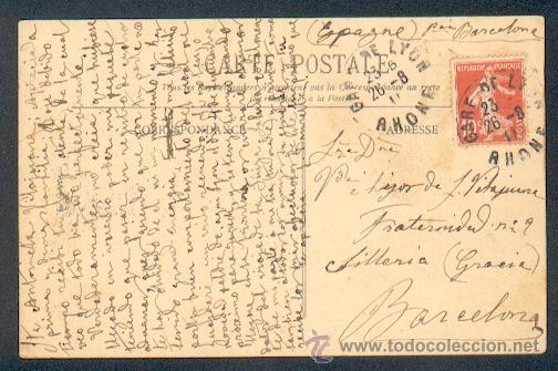 Sellos: Francia Postale Lyon / Barcelona - Foto 2