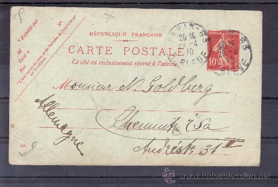 Sellos: francia entero postal tipo 135 - Foto 1