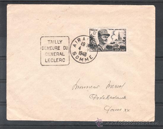 Sellos: francia  815 rodillo, Tailly morada del general leclerc - Foto 1