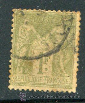Sellos: Yvert 82 de Francia. Matasellado. - Foto 1