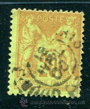 Sellos: Yvert 96 de Francia. Matasellado. - Foto 1