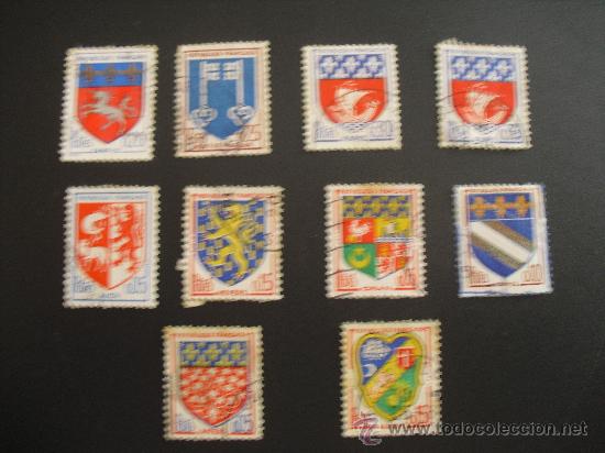 Sellos: 10 sellos de Francia. - Foto 1