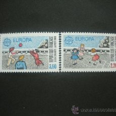 Sellos: FRANCIA 1989 IVERT 2584/5 *** EUROPA - JUEGOS INFANTILES. Lote 29906563