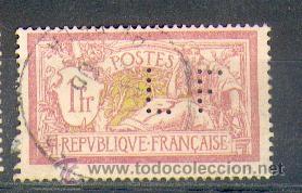 Sellos: Francia YY N 121 (1Perfin) - Foto 1