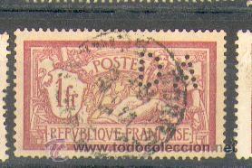 Sellos: Francia YY N 121 (4Perfin) - Foto 1