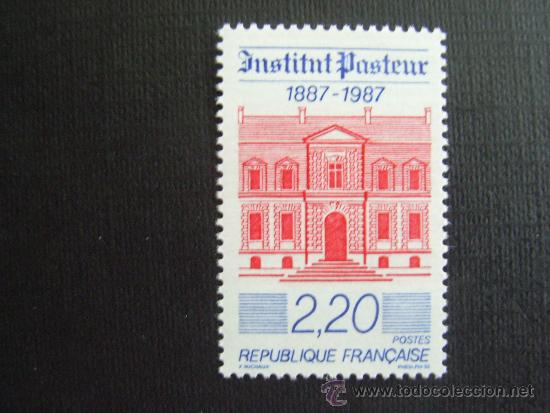 Sellos: FRANCIA ,N&ordm; YVERT 2496***A&Ntilde;O 1987. CENTENARIO DEL INSTITUTO PASTEUR - Foto 1