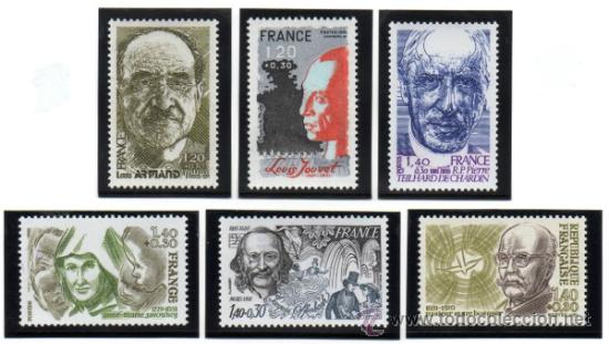 Briefmarken: FRANCIA.- CATALOGO YVERT N&ordm; 2148/53, SERIE COMPLETA EN NUEVO