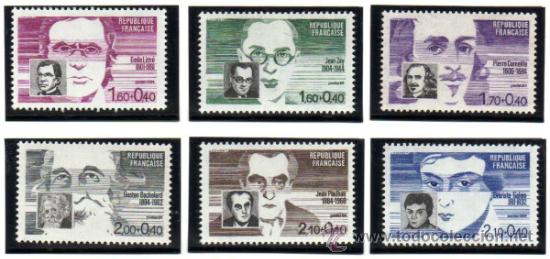 Briefmarken: FRANCIA.- CATALOGO YVERT N&ordm; 2328/32 SERIE COMPLETA EN NUEVO