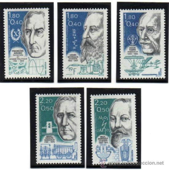 Briefmarken: FRANCIA.- CATALOGO YVERT N&ordm; 2396/2400, SERIE COMPLETA EN NUEVO
