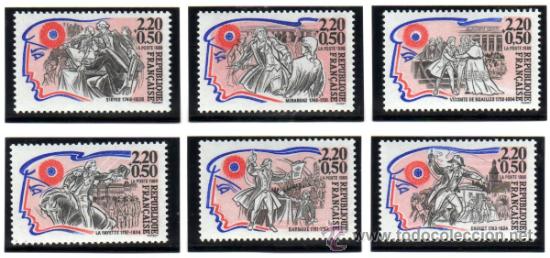 Briefmarken: FRANCIA.- CATALOGO YVERT N&ordm; 2564/69, SERIE COMPLETA EN NUEVO