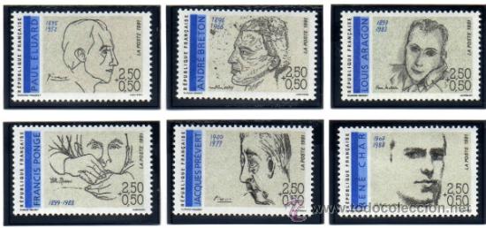 Briefmarken: FRANCIA.- CATALOGO YVERT N&ordm; 2681/86 SERIE COMPLETA EN NUEVO