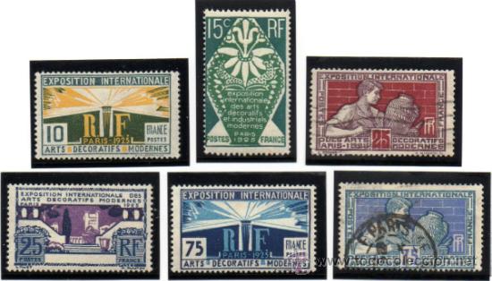 Sellos: FRANCIA.- CAT&Aacute;LOGO YVERT N&ordm; 210/15, SERIE COMPLETA EN NUEVO Y USADO.