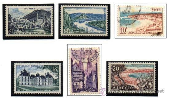 Briefmarken: FRANCIA.- CAT&Aacute;LOGO YVERT N&ordm; 976/81, SERIE COMPLETA EN NUEVOS Y USADOS