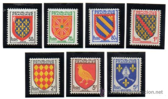 Briefmarken: FRANCIA.- CAT&Aacute;LOGO YVERT N&ordm; 999/1005 SERIE COMPLETA EN NUEVO