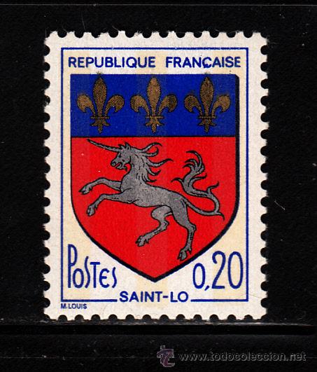 Sellos: FRANCIA 1510** - A&Ntilde;O 1966 - ESCUDO DE CIUDADES - SAINT LO