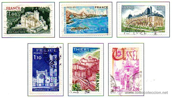 Briefmarken: FRANCIA.- YVERT N&ordm; 1871/73 Y 1902/04, SERIE COMPLETA EN USADO