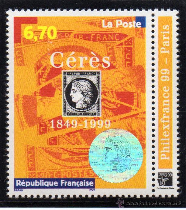 Stamps: FRANCIA.- SELLO YVERT N&ordm; 3258 EN NUEVO SIN SE&Ntilde;AL DE FIJASELLOS