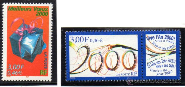 Stamps: FRANCIA.- SELLO YVERT N&ordm; 3290/1 EN NUEVO SIN SE&Ntilde;AL DE FIJASELLOS