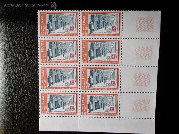 Sellos: Francia. 2037 D&iacute;a del Sello. 1979. 8 SERIES EN OFERTA POR LIQUIDACI&Oacute;N. Sellos nuevos y numeraci&oacute;n Yv