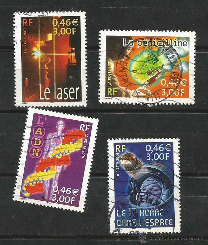 Sellos: 2001 Francia. Ciencia - Foto 1
