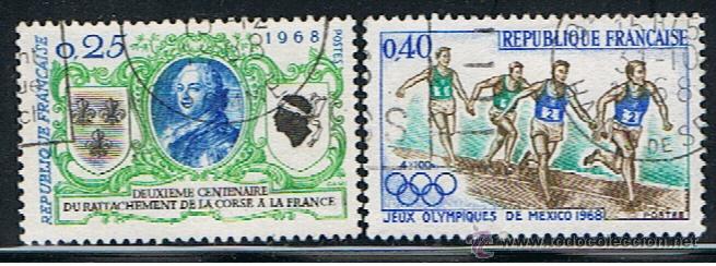 Sellos: FRANCIA // YVERT 1572, 1573 // 1969 ... USADOS - Foto 1
