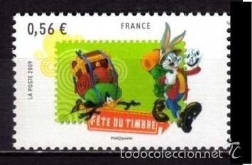 Sellos: FRANCIA 2009 - BUGS BUNNY - COMICS - 1 SELLO - Foto 1