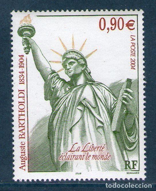Timbres: FRANCIA 2004 - ESTATUA DE LA LIBERTAD - AUGUSTE BARTHOLDI YVERT N&deg; 3639**
