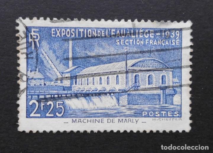 Sellos: FRANCIA 1939 EXPOSICION DEL PODER DEL AGUA YVERT 430 USADO - Foto 1