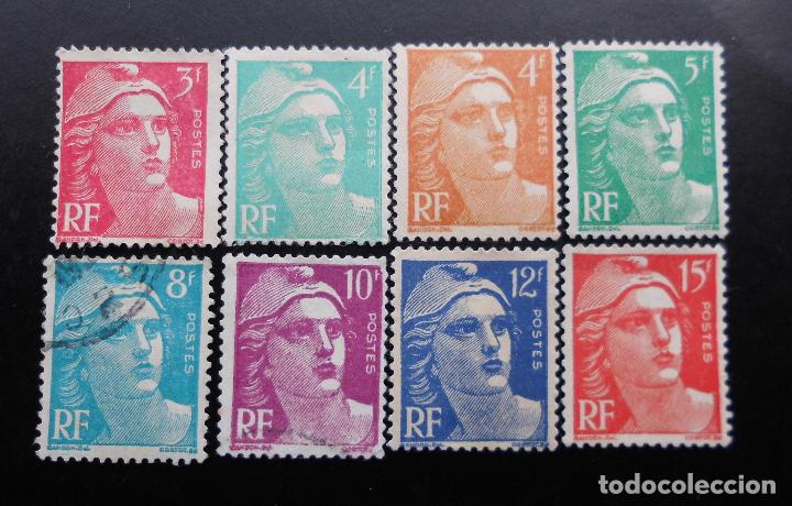 Sellos: FRANCIA 1948, TIPO MARIANNE DE GANDOM - Foto 1
