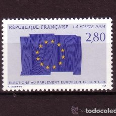 Sellos: FRANCIA 1994 IVERT 2860 *** 4ª ELECCIONES AL PARLAMENTO EUROPEO - BANDERA. Lote 89287252
