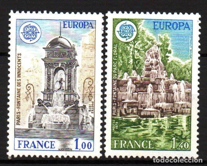 Sellos: FRANCIA.- CAT&Aacute;LOGO YVERT N&ordm; 2008/9, EN NUEVOS SIN SE&Ntilde;AL DE CHARNELA