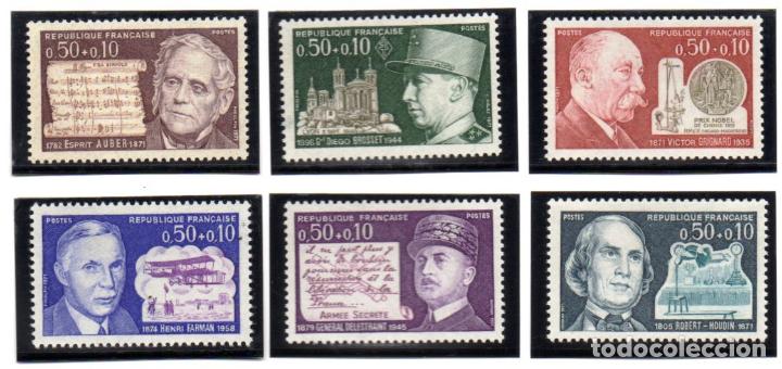 Briefmarken: FRANCIA.- CAT&Aacute;LOGO YVERT N&ordm; 1667/70 Y 1689/90, SERIE COMPLETA EN NUEVO