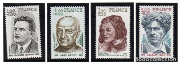 Sellos: FRANCIA.- CAT&Aacute;LOGO YVERT N&ordm; 1953/56, EN NUEVOS