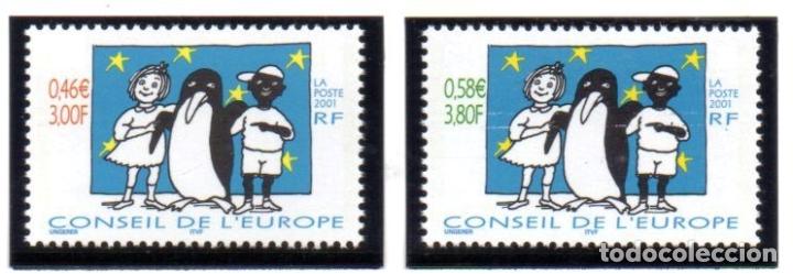 Briefmarken: FRANCIA.- CONSEJO DE EUROPA. YVERT N&ordm; s57/s58, SERIE COMPLETA EN NUEVO