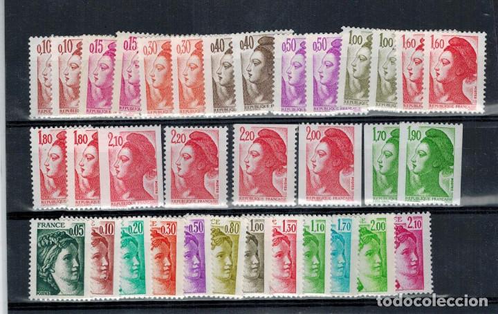 Sellos: LOTE DE SELLO BASICOS DE FRANCIA - Foto 1