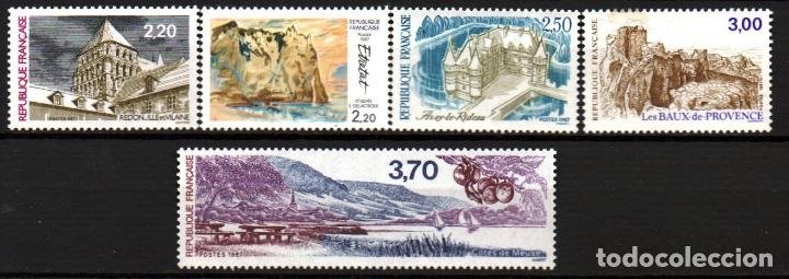 Briefmarken: FRANCIA.- CAT&Aacute;LOGO YVERT N&ordm; 2462/66, SERIE COMPLETA EN NUEVOS