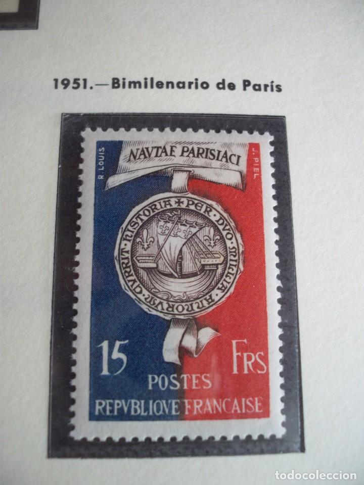 Sellos: Francia 1951. Bimilenario de par&iacute;s - Foto 1